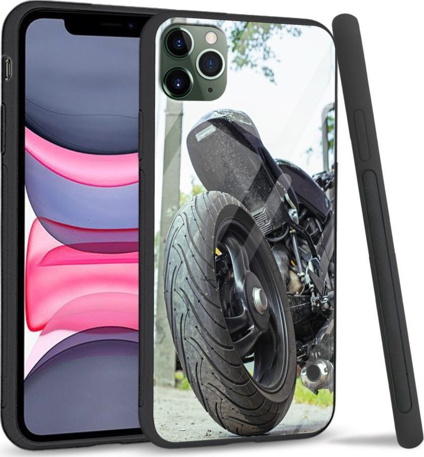 Super Fashion Etui na telefon Apple Iphone 11 Premium Case Bike Tyre 1