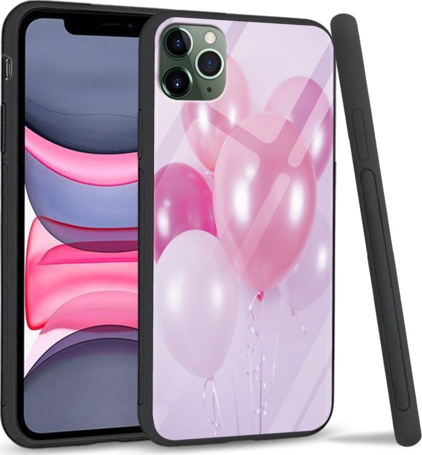 Super Fashion Etui na telefon Apple Iphone 11 Premium Case Pink Balloons 1
