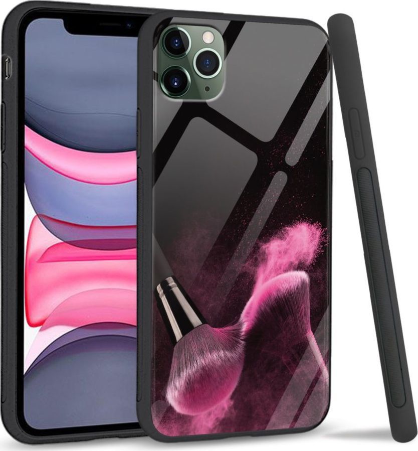 Super Fashion Etui na telefon Apple Iphone 11 Premium Case Pink powder brush 1