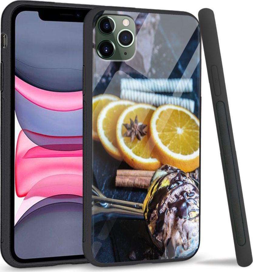 Super Fashion Etui na telefon Apple Iphone 11 Premium Case Choco lemon 1