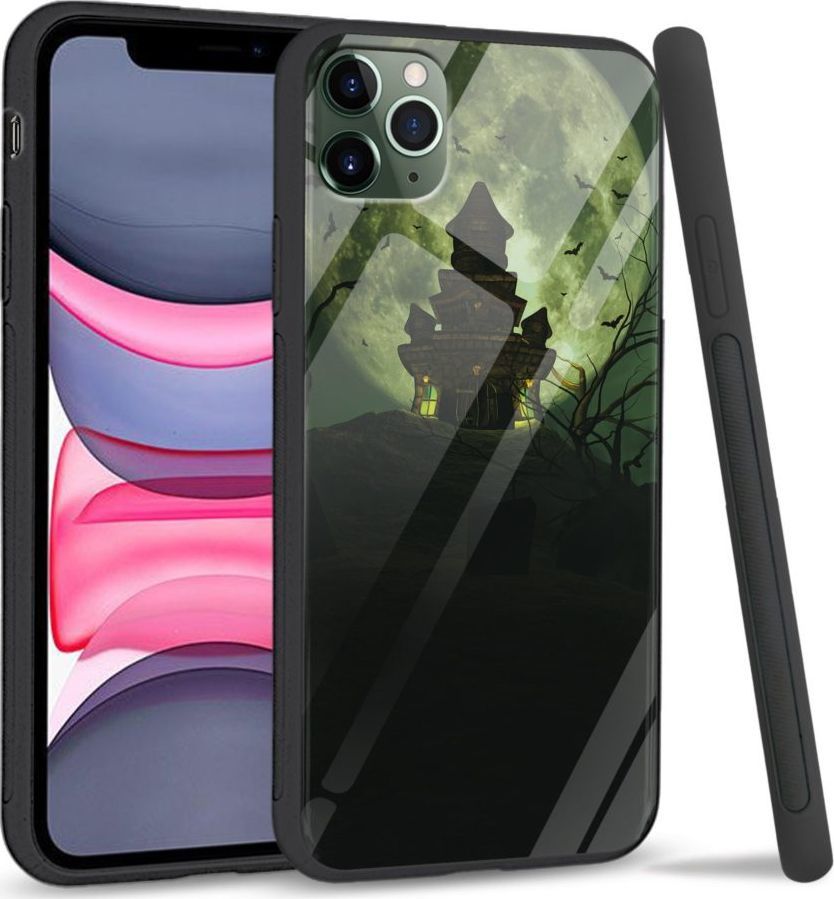 Super Fashion Etui na telefon Apple Iphone 11 Premium Case Spooky castle 1