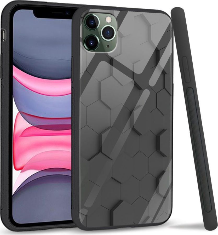 Super Fashion Etui na telefon Apple Iphone 11 Premium Case Honeycomb Pattern 1