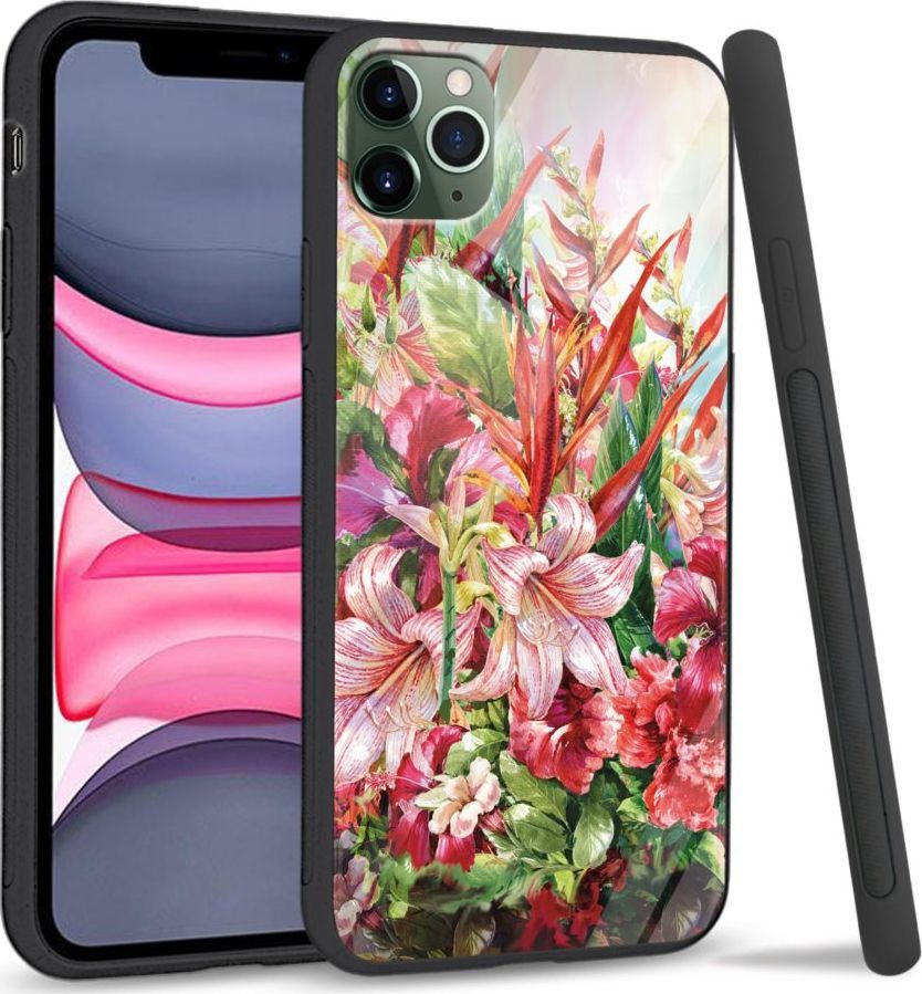 Super Fashion Etui na telefon Apple Iphone 11 Premium Case Flowers 1