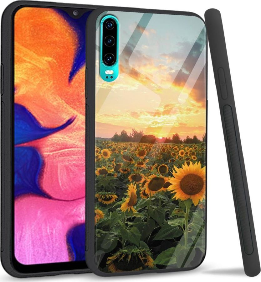 Super Fashion Etui na telefon Huawei P30 Premium Case Sunflower Garden 1
