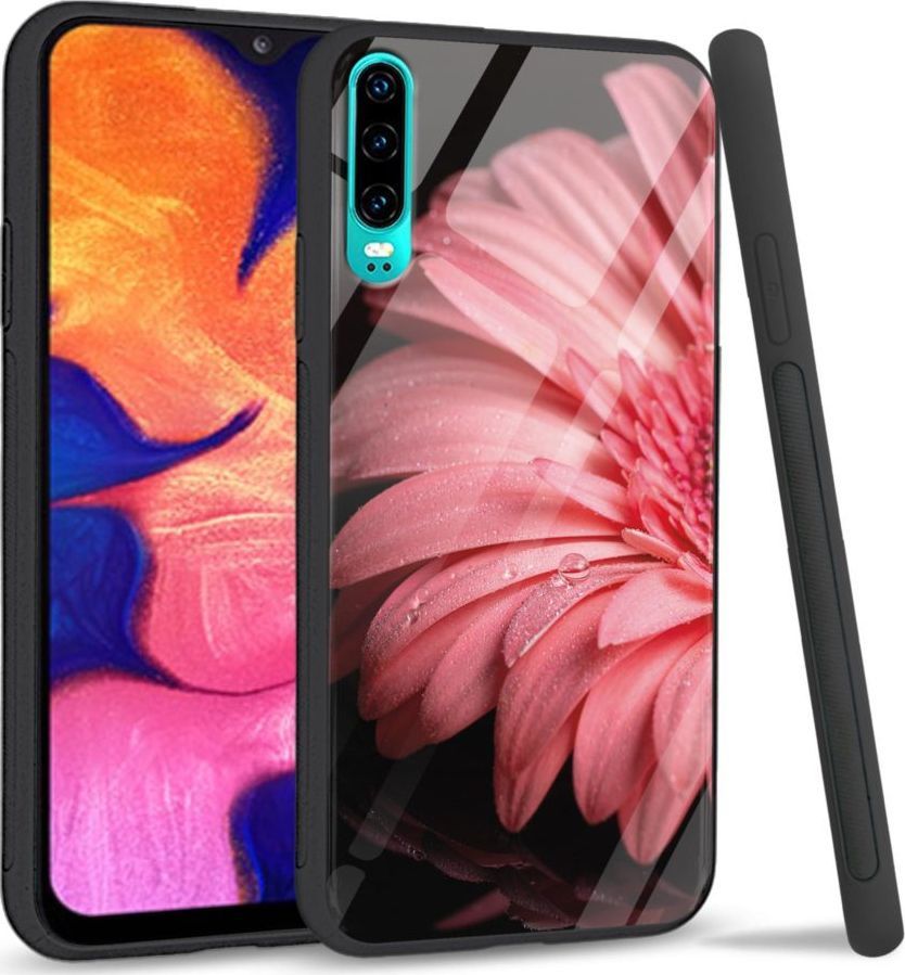 Super Fashion Etui na telefon Huawei P30 Premium Case Pink flower 1