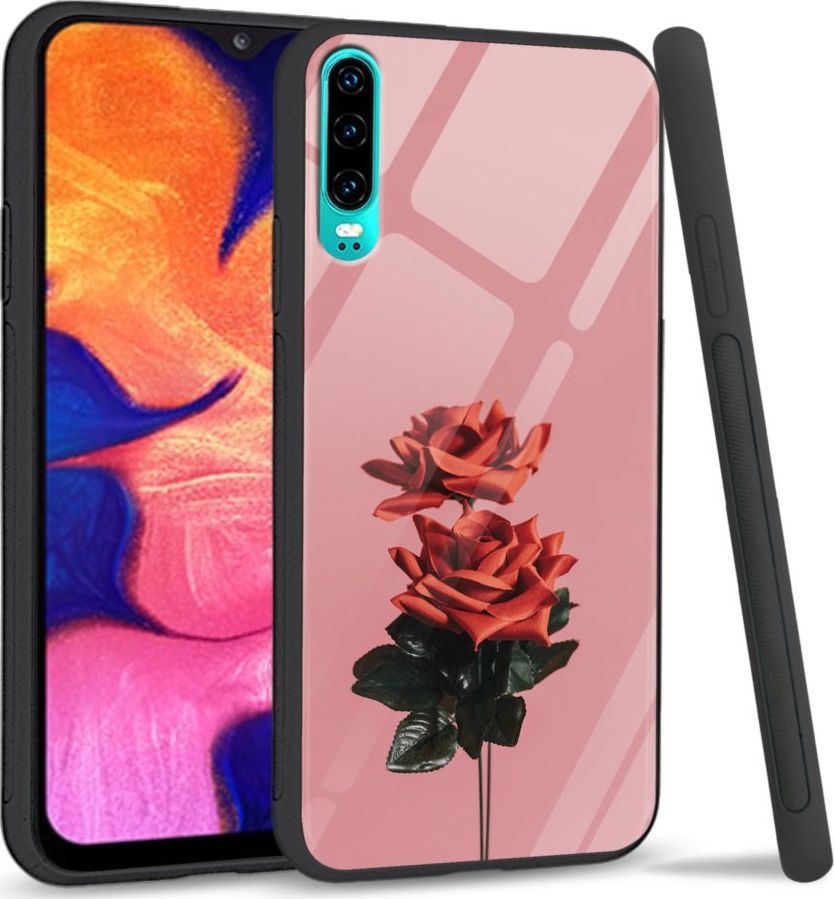 Super Fashion Etui na telefon Huawei P30 Premium Case Rose love 1