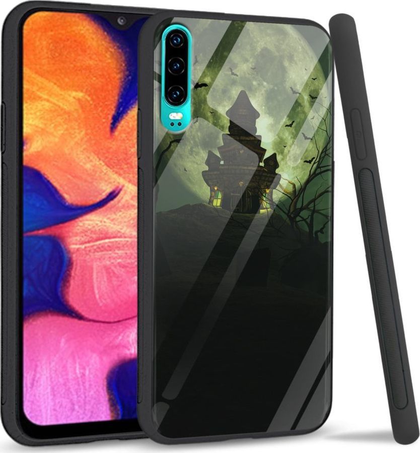 Super Fashion Etui na telefon Huawei P30 Premium Case Spooky castle 1