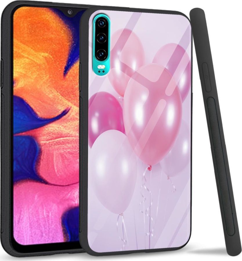 Super Fashion Etui na telefon Huawei P30 Premium Case Pink Balloons 1