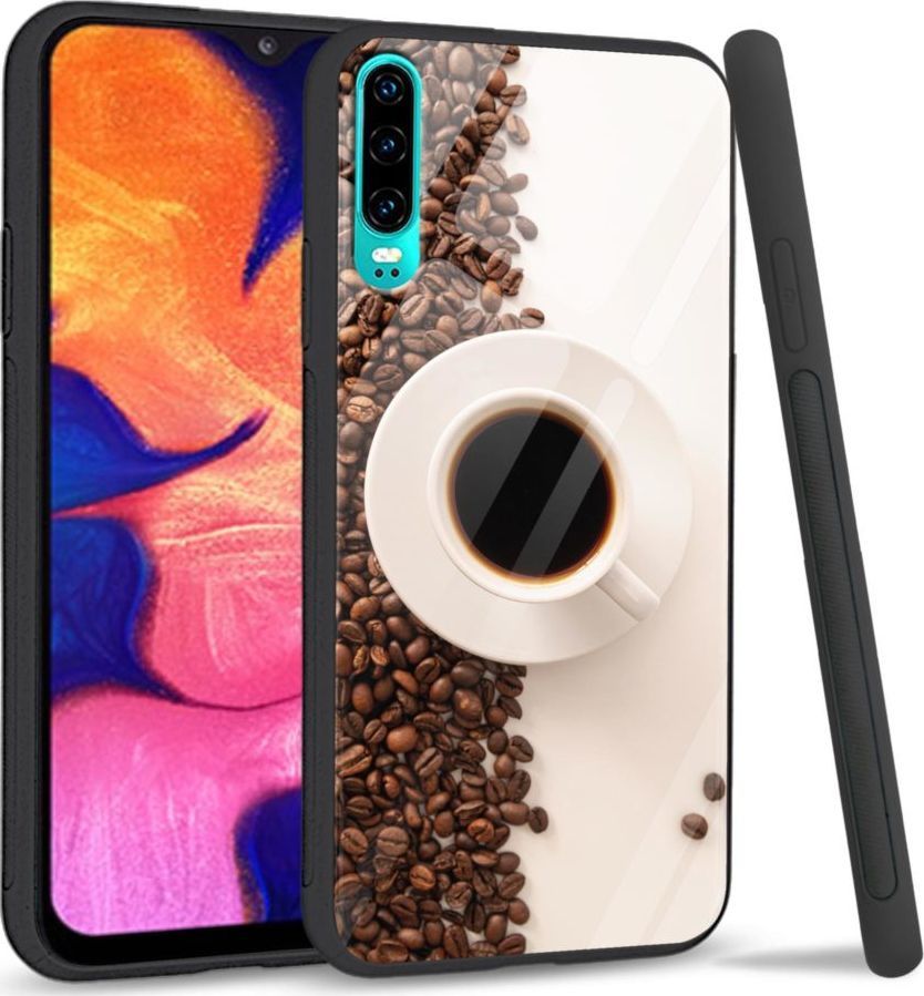 Super Fashion Etui na telefon Huawei P30 Premium Case Coffee Cup 1