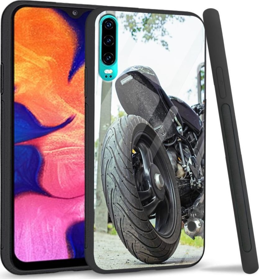 Super Fashion Etui na telefon Huawei P30 Premium Case Bike Tyre 1