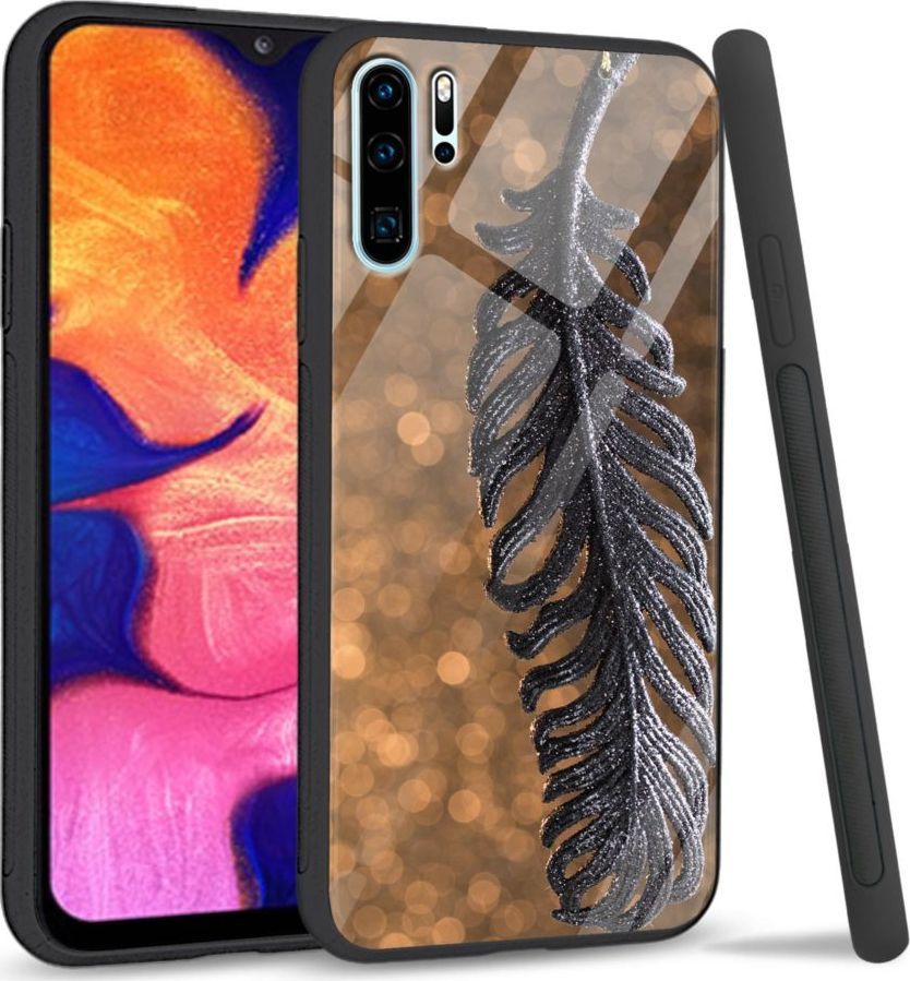 Super Fashion Etui na telefon Huawei P30 PRO Premium Case Metal Feather 1