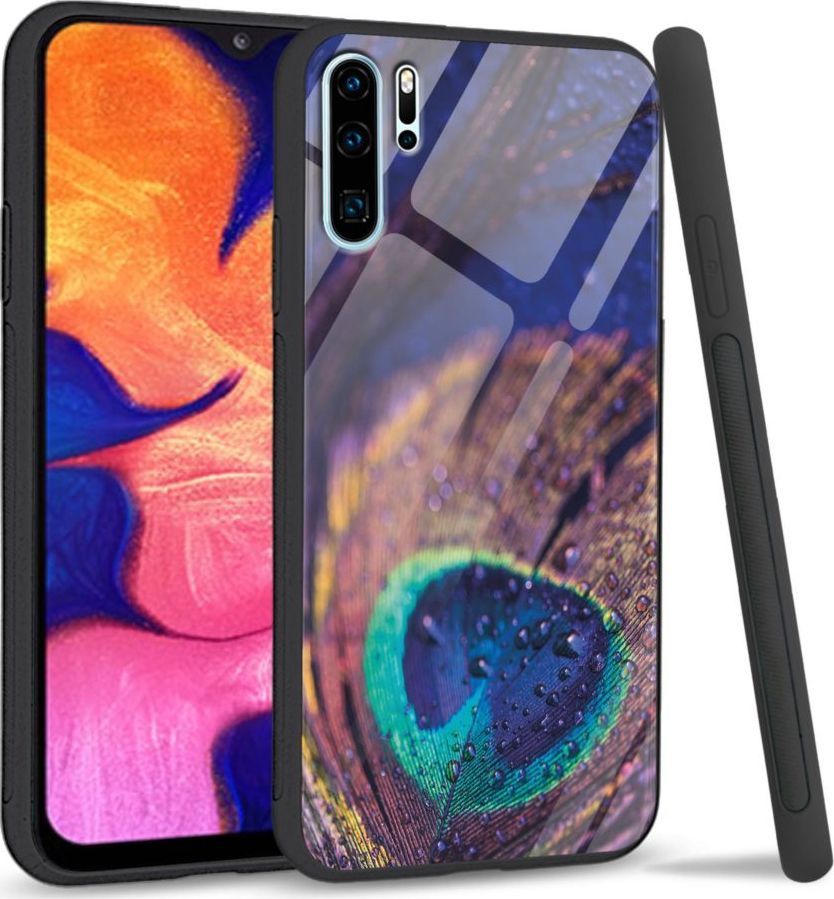 Super Fashion Etui na telefon Huawei P30 PRO Premium Case Peacock Feather Closeup 1