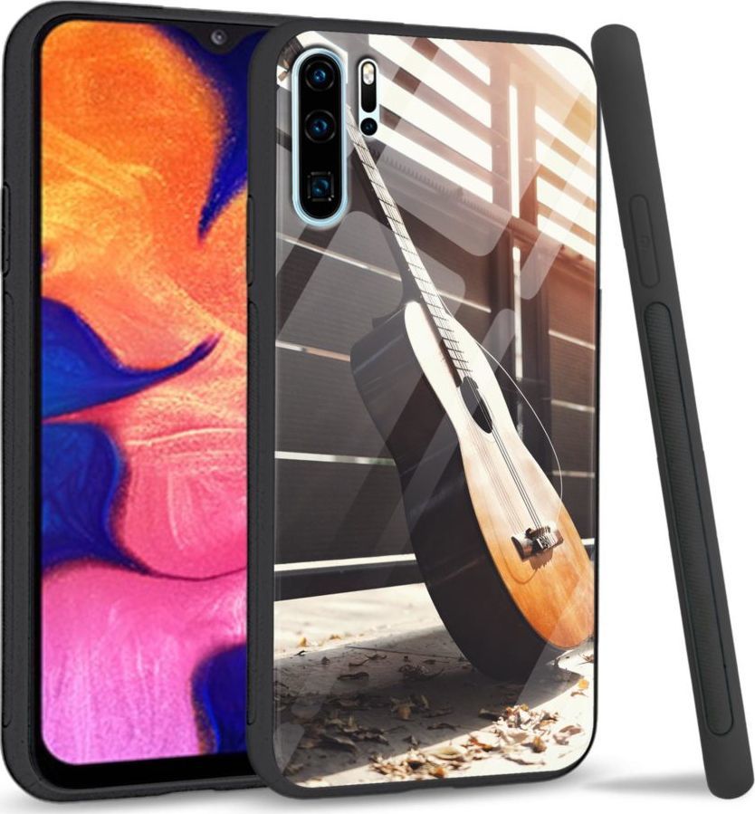 Super Fashion Etui na telefon Huawei P30 PRO Premium Case Wooden Guitar 1