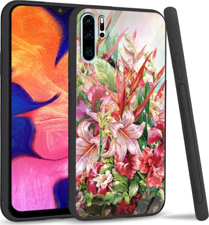 Super Fashion Etui na telefon Huawei P30 PRO Premium Case Flowers 1