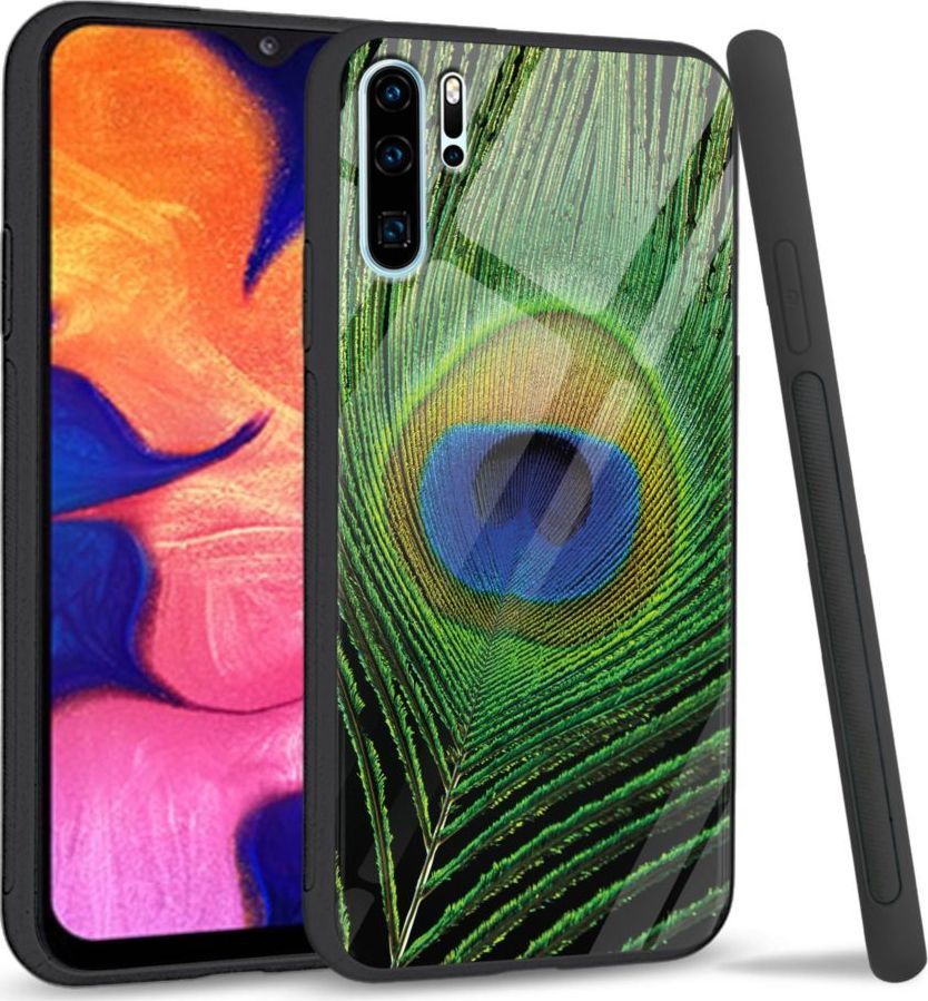 Super Fashion Etui na telefon Huawei P30 PRO Premium Case Peacock Feather 1