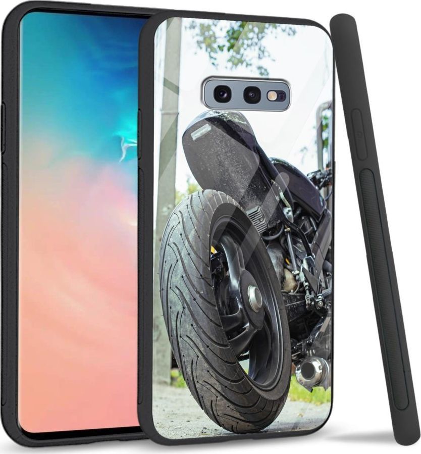 Super Fashion Etui na telefon Samsung Galaxy S10E Premium Case Bike Tyre 1