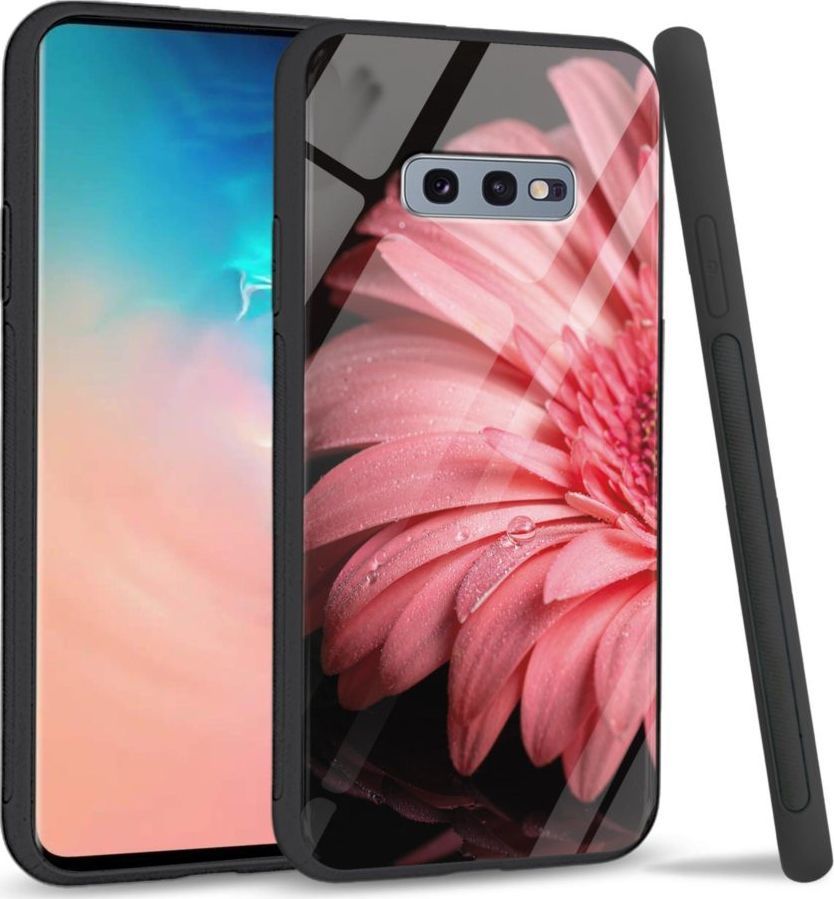 Super Fashion Etui na telefon Samsung Galaxy S10E Premium Case Pink flower 1