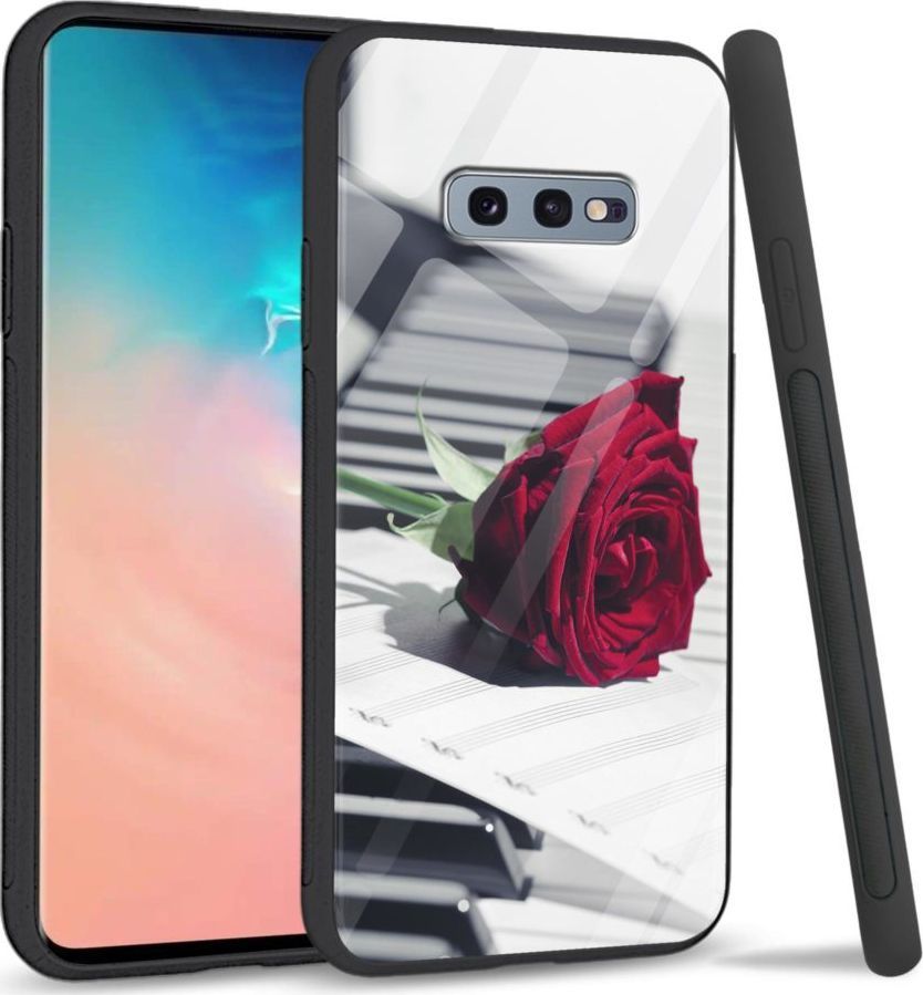 Super Fashion Etui na telefon Samsung Galaxy S10E Premium Case Rose Piano 1