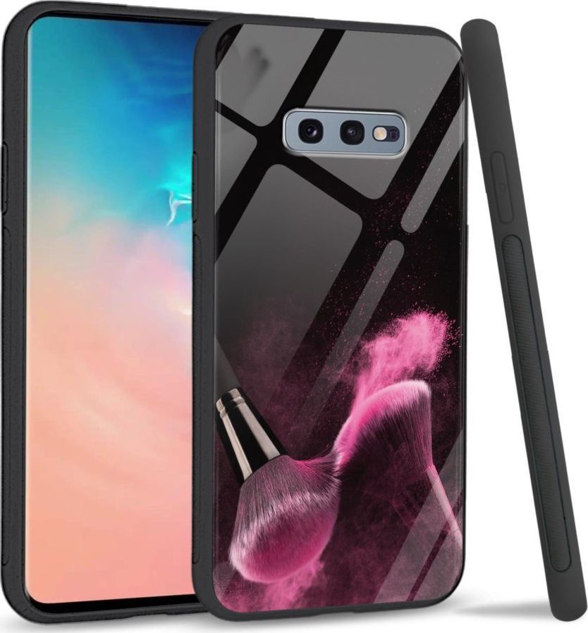 Super Fashion Etui na telefon Samsung Galaxy S10E Premium Case Pink powder brush 1