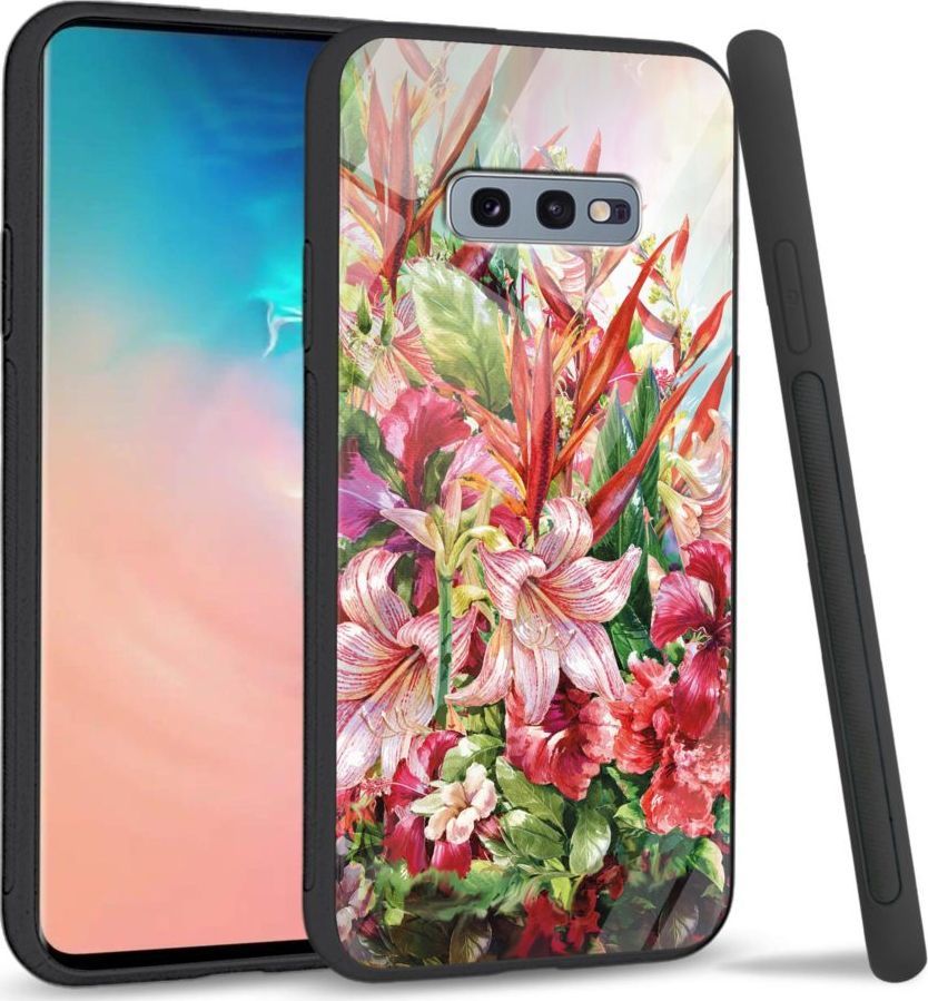 Super Fashion Etui na telefon Samsung Galaxy S10E Premium Case Flowers 1