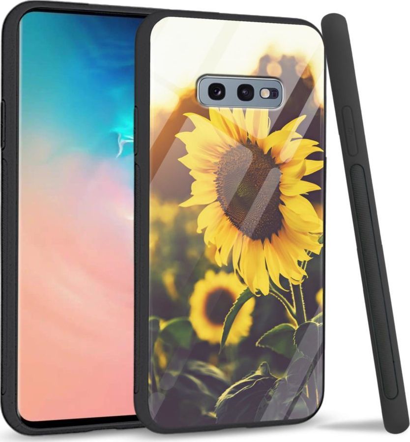 Super Fashion Etui na telefon Samsung Galaxy S10E Premium Case Sunflower field 1