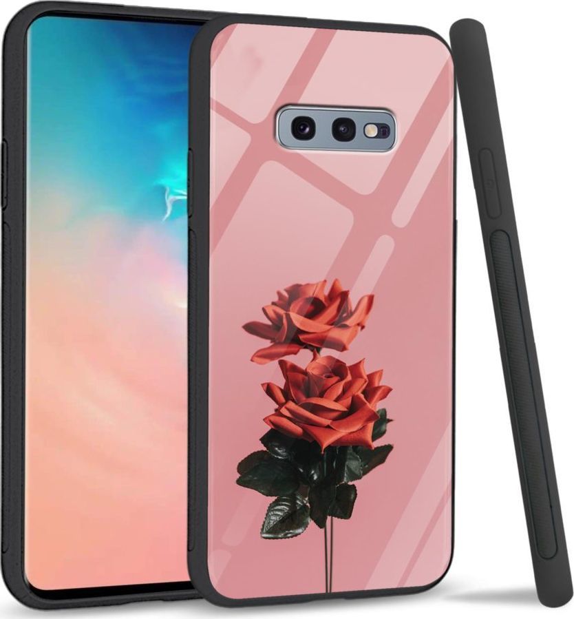Super Fashion Etui na telefon Samsung Galaxy S10E Premium Case Rose love 1