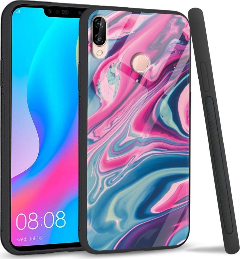 Super Fashion Etui na telefon Huawei P20 Lite 2019 Premium Case Liquid Abstract 1
