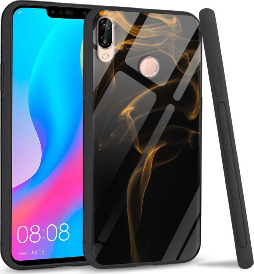 Super Fashion Etui na telefon Huawei P20 Lite 2019 Premium Case Orange smoke 1