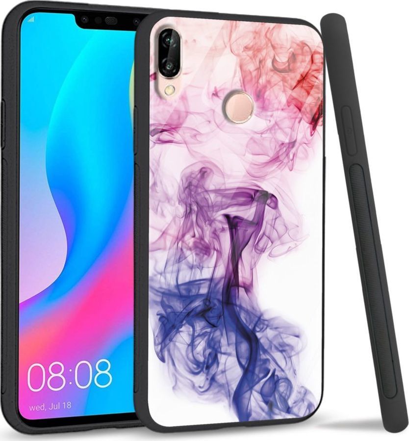 Super Fashion Etui na telefon Huawei P20 Lite 2019 Premium Case Smoke abstract 1