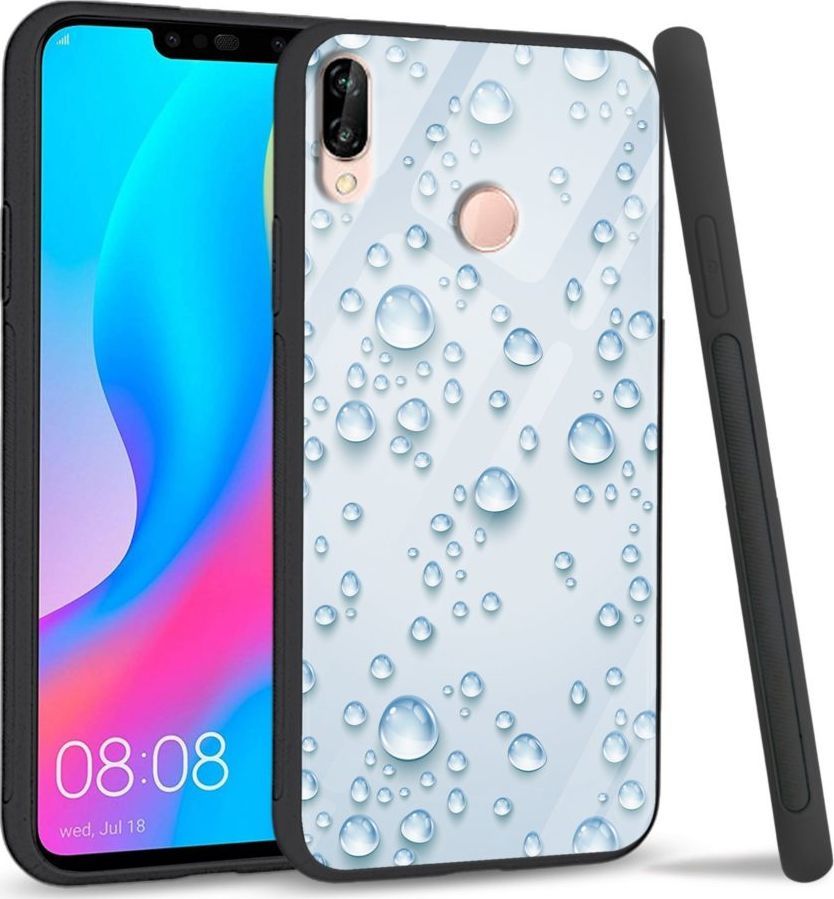 Super Fashion Etui na telefon Huawei P20 Lite 2019 Premium Case Droplets 1