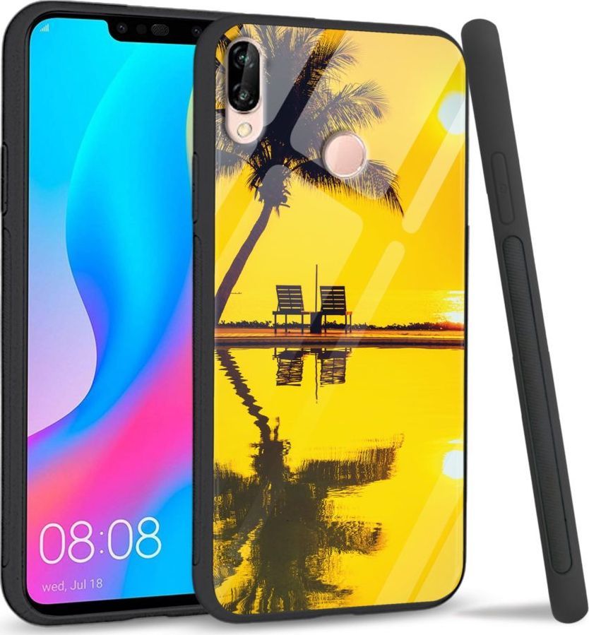Super Fashion Etui na telefon Huawei P20 Lite 2019 Premium Case Yellow sunset 1