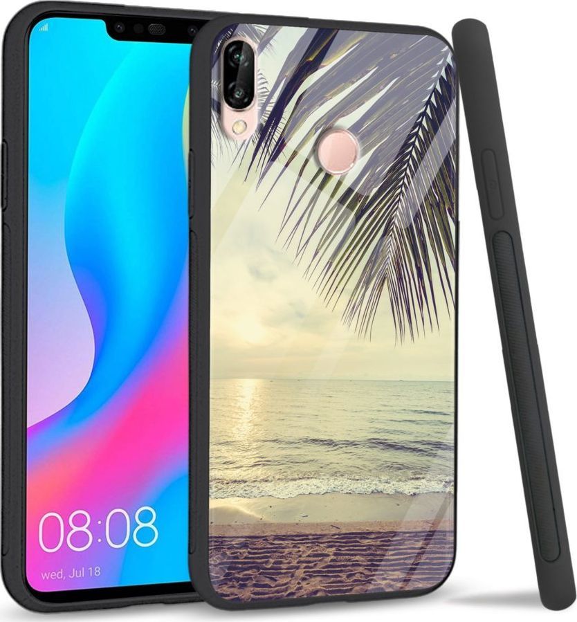 Super Fashion Etui na telefon Huawei P20 Lite 2019 Premium Case Beach side 1
