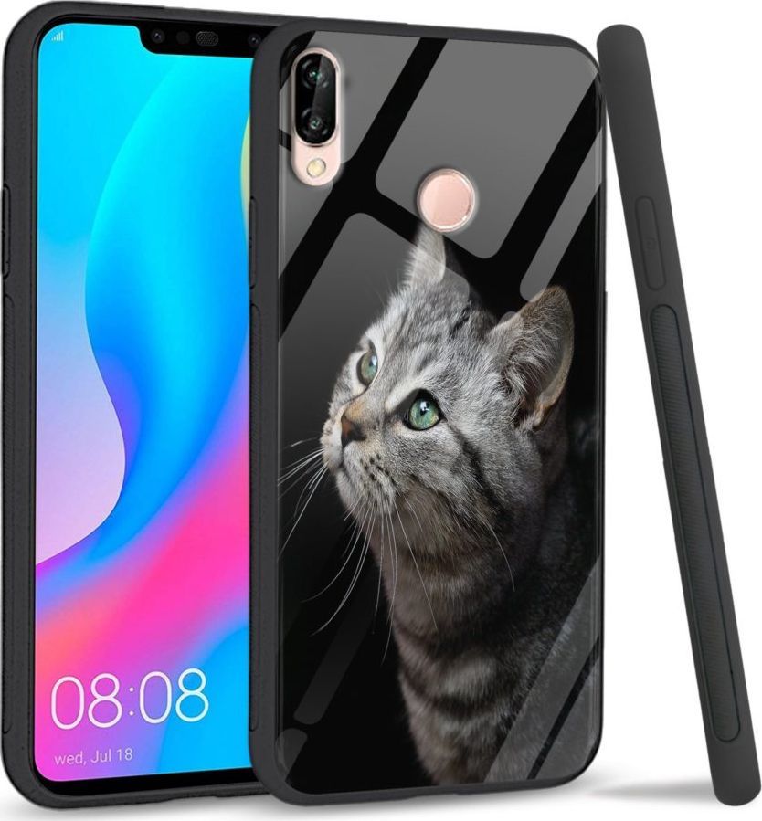 Super Fashion Etui na telefon Huawei P20 Lite 2019 Premium Case My kitty friend 1