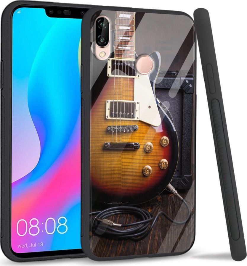 Super Fashion Etui na telefon Huawei P20 Lite 2019 Premium Case Electric Guitar 1