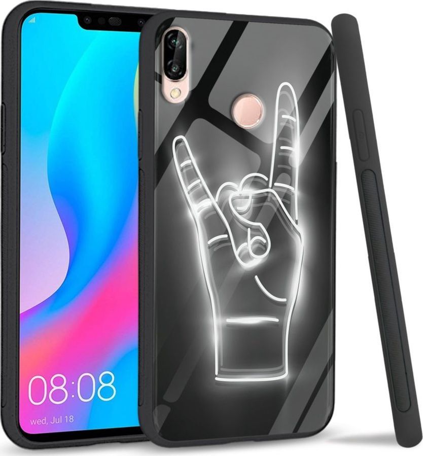Super Fashion Etui na telefon Huawei P20 Lite 2019 Premium Case We Rock 1