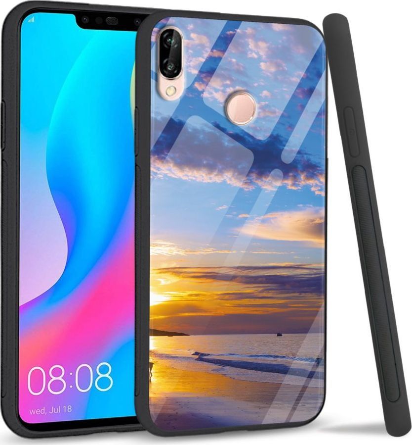 Super Fashion Etui na telefon Huawei P20 Lite 2019 Premium Case Beach sky 1