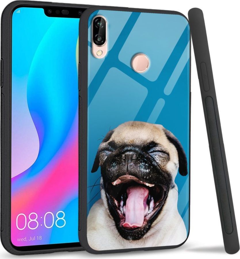 Super Fashion Etui na telefon Huawei P20 Lite 2019 Premium Case Pug 1