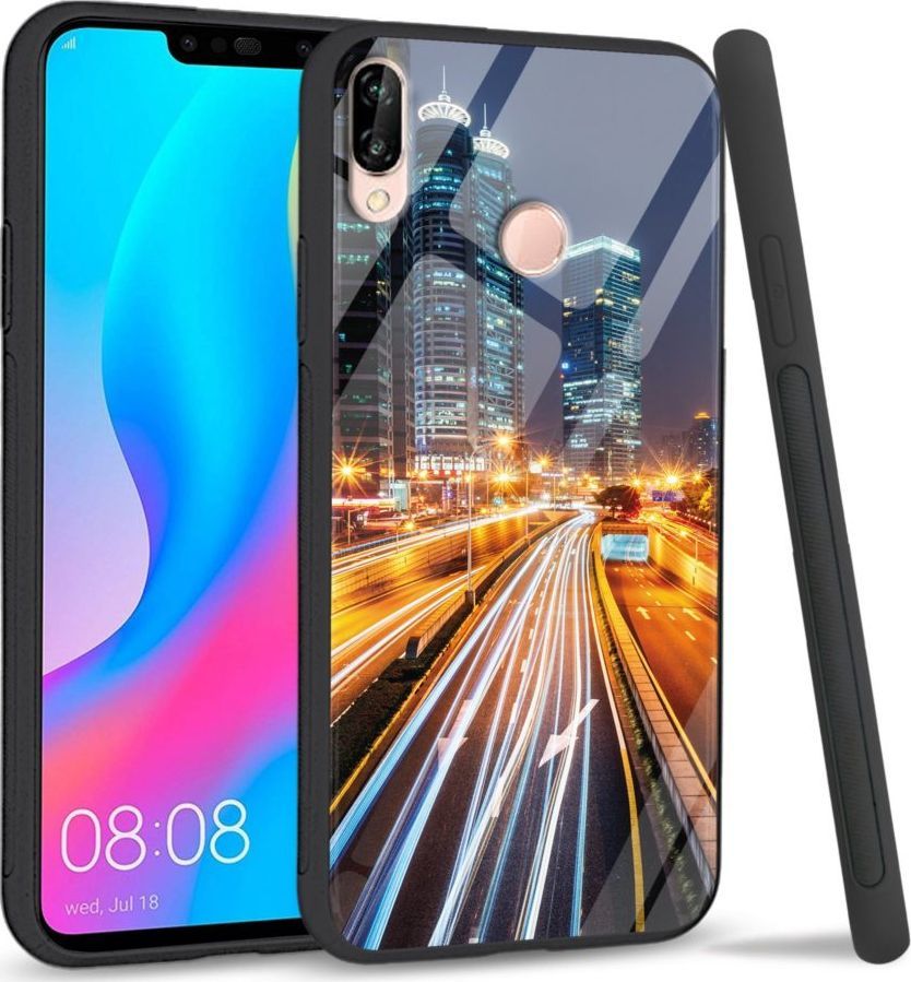 Super Fashion Etui na telefon Huawei P20 Lite 2019 Premium Case Night City 1