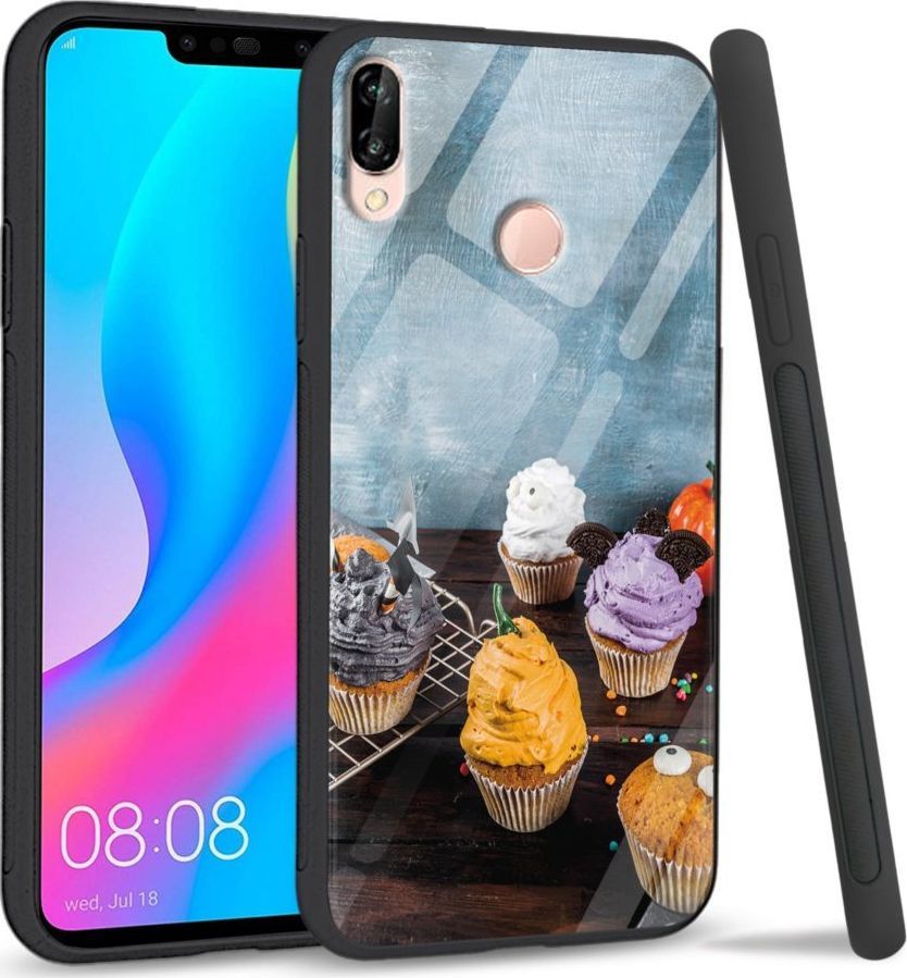 Super Fashion Etui na telefon Huawei P20 Lite 2019 Premium Case Icecream cupcakes 1