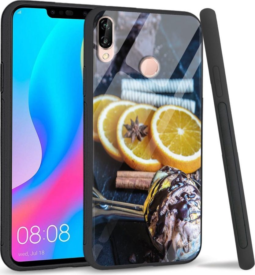 Super Fashion Etui na telefon Huawei P20 Lite 2019 Premium Case Choco lemon 1