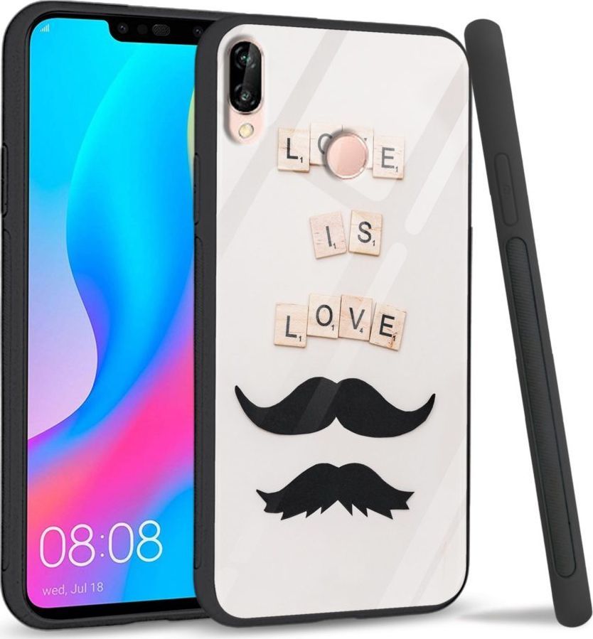 Super Fashion Etui na telefon Huawei P20 Lite 2019 Premium Case Love is love 1
