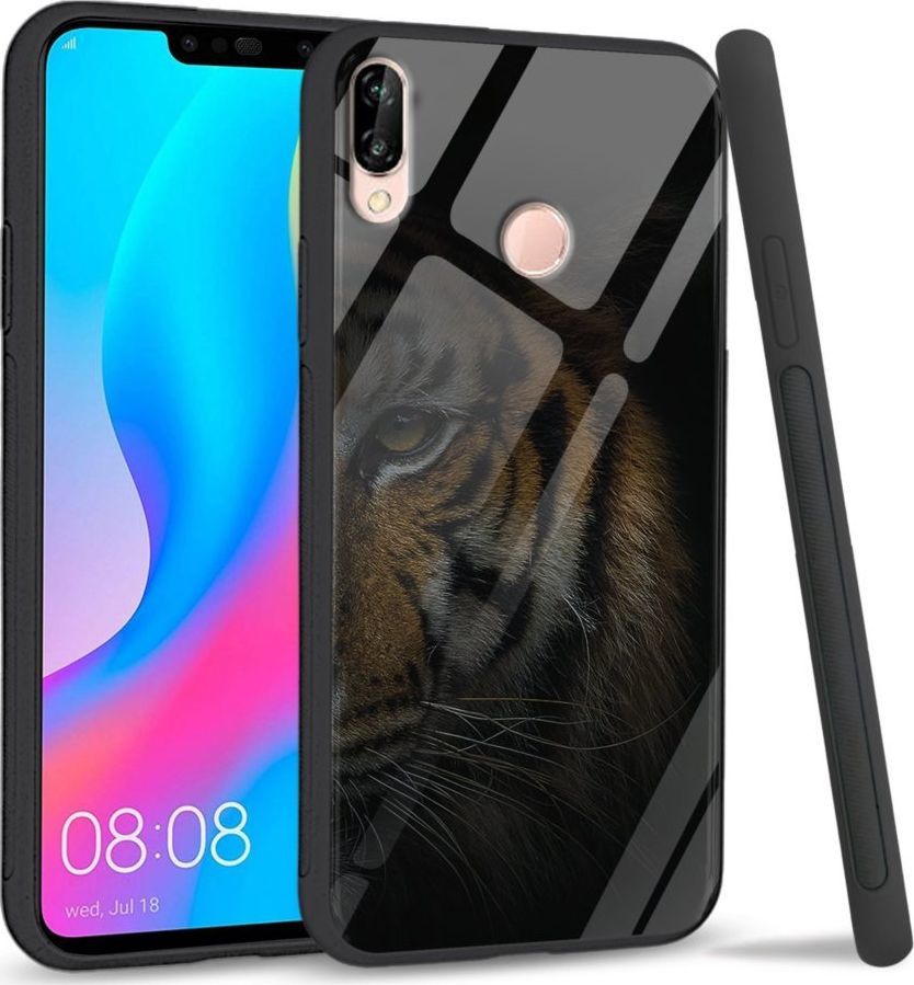 Super Fashion Etui na telefon Huawei P20 Lite 2019 Premium Case Tiger shadow 1