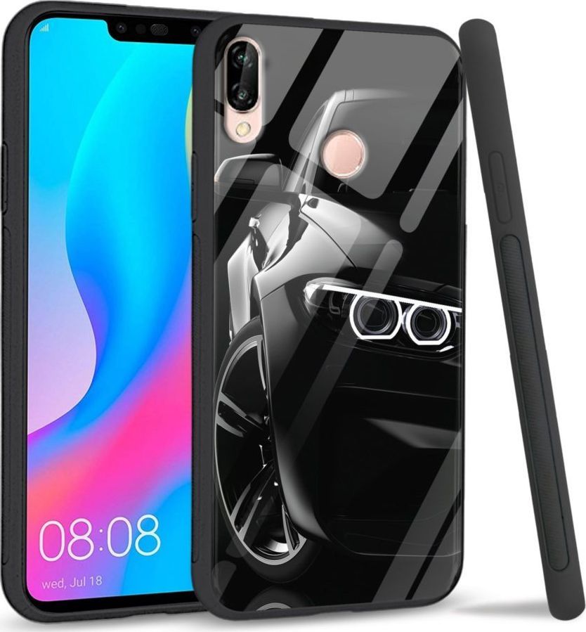Super Fashion Etui na telefon Huawei P20 Lite 2019 Premium Case LED headlights 1