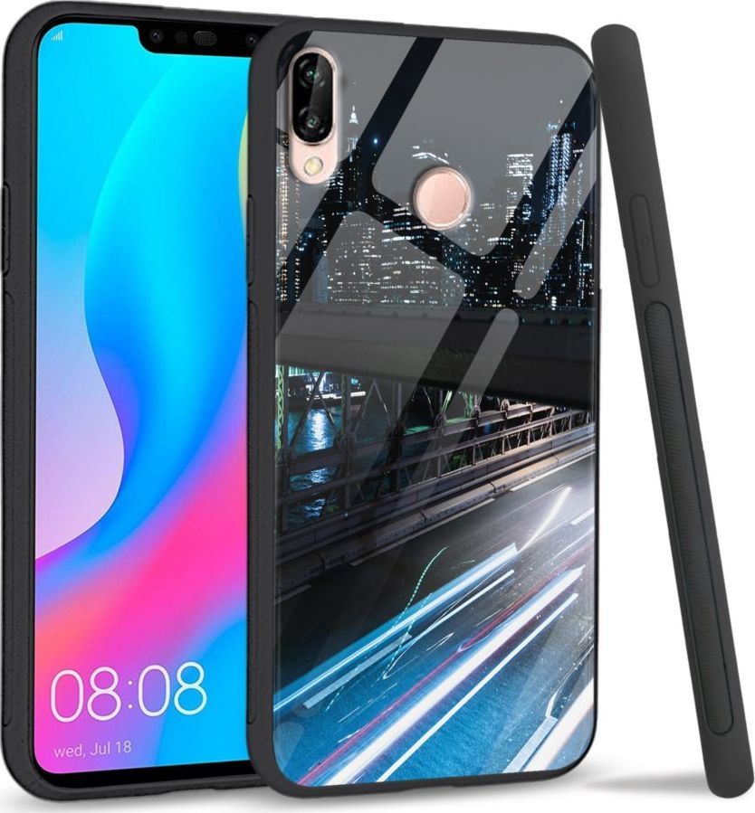 Super Fashion Etui na telefon Huawei P20 Lite 2019 Premium Case Cityscape 1
