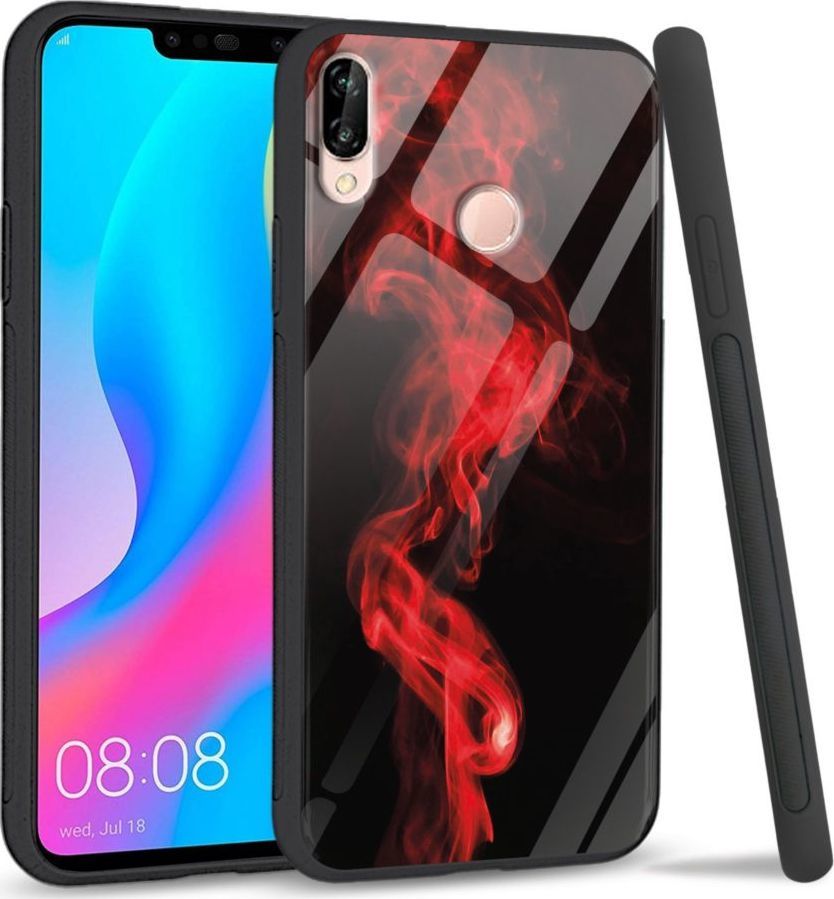 Super Fashion Etui na telefon Huawei P20 Lite 2019 Premium Case Red smoke 1