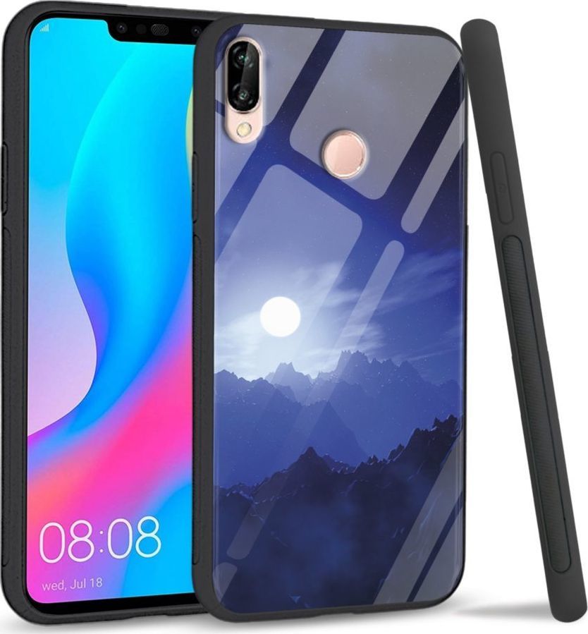 Super Fashion Etui na telefon Huawei P20 Lite 2019 Premium Case Blue night 1
