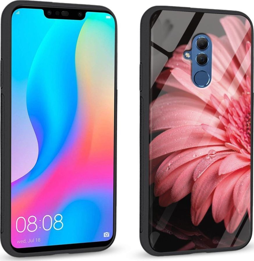 Super Fashion Etui na telefon Huawei Mate 20 Lite Premium Case Pink flower 1
