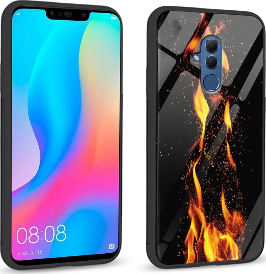 Super Fashion Etui na telefon Huawei Mate 20 Lite Premium Case Crackling Fire 1