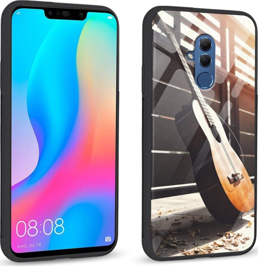 Super Fashion Etui na telefon Huawei Mate 20 Lite Premium Case Wooden Guitar 1