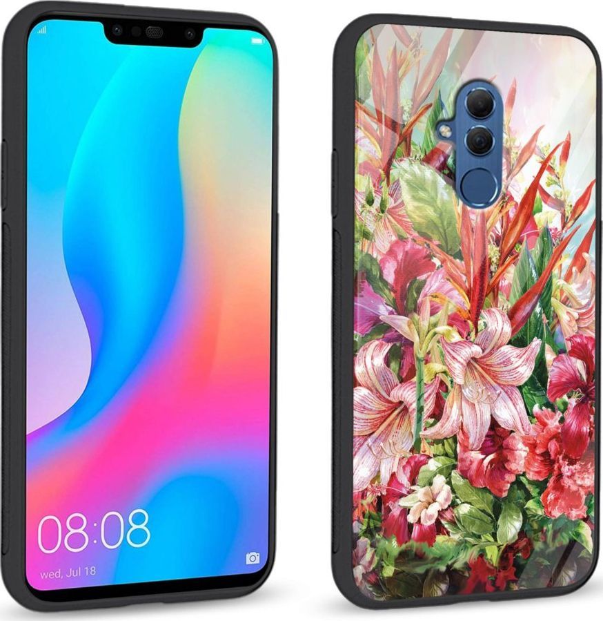 Super Fashion Etui na telefon Huawei Mate 20 Lite Premium Case Flowers 1